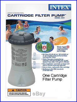 Intex 530 GPH Easy Set Above Ground Swimming Pool Filter Pump GFCI 603