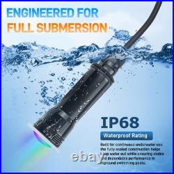 100FT 1.5 Inch LED Pool Light For Pentair GloBrite 12 V 18W Color-Changing IP68