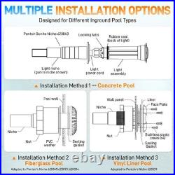 100FT 1.5 Inch LED Pool Light For Pentair GloBrite 12 V 18W Color-Changing IP68