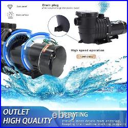 110V 1HP Swimming Pool Pump Above Ground Pool Water Circulation Strainer