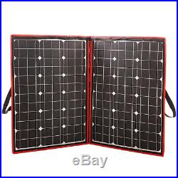 110W 18V Flexible Solar Panels Foldable + 12V Controller For Car Battery
