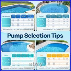 115V/230V 2.0HP Swimming Pool Pump 6800GPH with Self-Priming Motor In/Above Ground