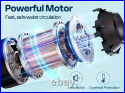 115V/230V 2.0HP Swimming Pool Pump 6800GPH with Self-Priming Motor In/Above Ground