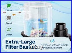 115V/230V 2.0HP Swimming Pool Pump 6800GPH with Self-Priming Motor In/Above Ground