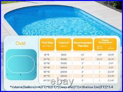 115V/230V 2.0HP Swimming Pool Pump 6800GPH with Self-Priming Motor In/Above Ground