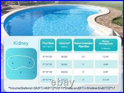 115V/230V 2.0HP Swimming Pool Pump 6800GPH with Self-Priming Motor In/Above Ground