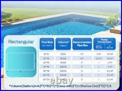 115V/230V 2.0HP Swimming Pool Pump 6800GPH with Self-Priming Motor In/Above Ground