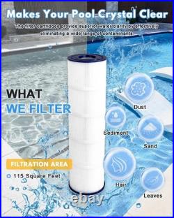 115 Sq Ft Pool Filter Cartridge 4-Pack for Jandy CL460/CV460 115 Sq Ft Pool Filter Cartridge 4-Pack for Jandy CL460/CV460