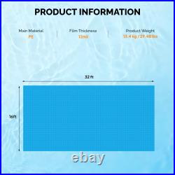 12mil Rectangle Swimming Pool Solar Blanket Cover for In/Outdoor Choose Size