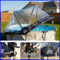 15 Foot Round Multifunctional All Weather Cover Pool Dome Enclosure for Outdoor