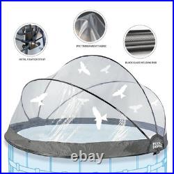 15 Foot Round Multifunctional All Weather Cover Pool Dome Enclosure for Outdoor