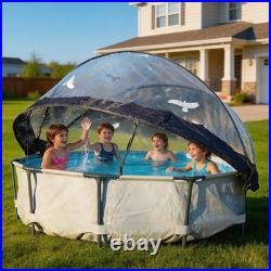15 Foot Round Multifunctional All Weather Cover Pool Dome Enclosure for Outdoor
