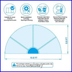 15 Foot Round Multifunctional All Weather Cover Pool Dome Enclosure for Outdoor