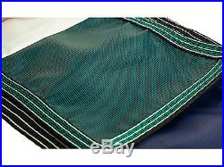 16'x32' Rectangle GREEN MESH In-Ground Swimming Pool Safety Cover with4'x8' CES