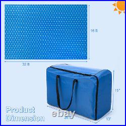 16 x 32 ft Rectangular Solar Pool Cover Insulating 12-MIL Heat Retaining Blanket