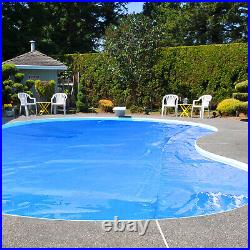 16x32 ft Rectangular Pool Solar Cover 12 Mil Heat Retaining Blanket withCarry Bag