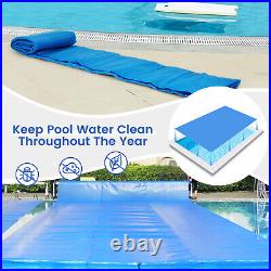 16x32 ft Rectangular Pool Solar Cover 12 Mil Heat Retaining Blanket withCarry Bag