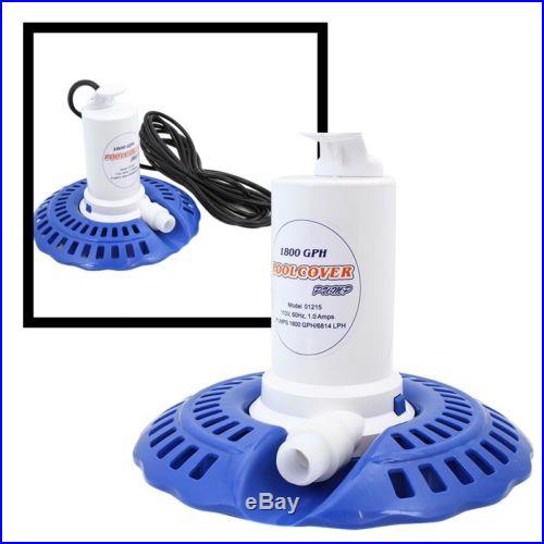 1800GPH Automatic Inground Swimming Pool spa boat Winter Safety Cover Pump