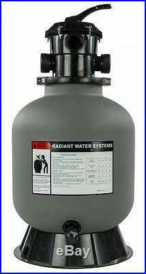 19 Sand Filter for Above Ground Swimming Pools 175Lb Sand Capacity