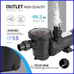 1.0/1.5/2.0 HP Swimming Pool Pump In/Above Ground with Strainer Basket ETL Listed