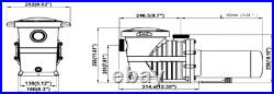 thumbnail image 2 of IMeshbean 2HP 2-Speed Inground Pool Pump – 230V 1.5 NPT With Strainer – Hayward Compatible 2 of 5