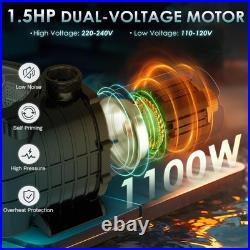 1.5HP Hayward Swimming Pool Pump Motor In/Above Ground with Strainer Filter Basket