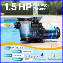 1.5HP Hayward Swimming Pool Pump Motor In/Above Ground with Strainer Filter Basket