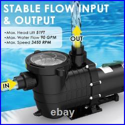 1.5HP Hayward Swimming Pool Pump Motor In/Above Ground with Strainer Filter Basket