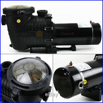 1.5HP IN GROUND Swimming POOL PUMP MOTOR w/ Strainer, High-Flo, Hi-Rate Inground