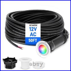 1.5Inch 50FT LED Pool Light for Pentair GloBrite Inground 12V RGB Color-Changing