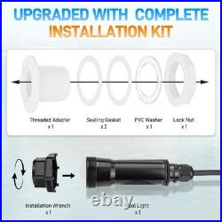 1.5Inch 50FT LED Pool Light for Pentair GloBrite Inground 12V RGB Color-Changing
