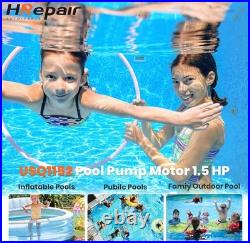 1.5 HP 3450 RPM 48Y Frame Square Flange 115/230V Pool Motor Electric USQ1152