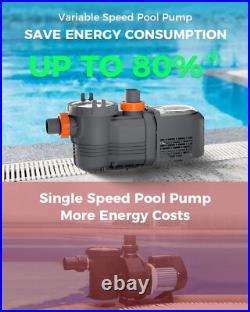 1.8 HP Variable Speed Pool Pump For In Ground Pools Swimming Pool Pump with Timer 1.8 HP Variable Speed Pool Pump For In Ground Pools Swimming Pool Pump with Timer