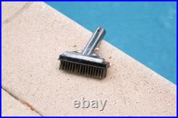 20178 5-Inch Aluminum-Back Swimming Pool Algae Brush with Stainless Steel Bri1