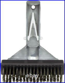 20178 5-Inch Aluminum-Back Swimming Pool Algae Brush with Stainless Steel Bri1