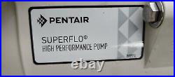 2023 Pentair SuperFlo 348190 1.1 HP High Perform Pump 115/230V SEALS, UNIONS