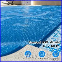 20 X 40ft Rectangle Pool Solar Cover, Heat Retaining Blanket for Swimming Pools