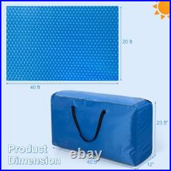 20 x 40 ft Rectangular Solar Pool Cover Insulating 12-MIL Heat Retaining Blanket
