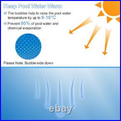 20 x 40 ft Rectangular Solar Pool Cover Insulating 12-MIL Heat Retaining Blanket