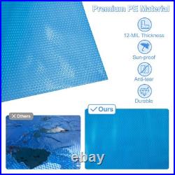 20 x 40 ft Rectangular Solar Pool Cover Insulating 12-MIL Heat Retaining Blanket