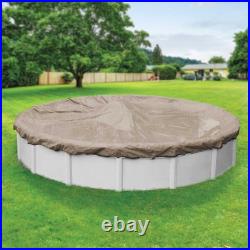 21' Round Above Ground Swimming Pool Winter Cover 20 Year Taupe