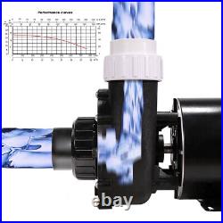 220V 2.0HP Spa Pump Motor Single Speed Hot Tub Pump 2 Discharge Intake Black
