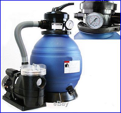 2400GPH 13 Sand Filter 3/4 HP Above Ground Swimming Pool Pump intex compatible