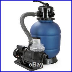 2400GPH 13 Sand Filter with Valve & 3/4HP Swimming Pump Above Ground Pool Pump