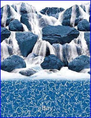 24' ft Round Overlap WATERFALL Above Ground Swimming Pool Liner-25 Gauge