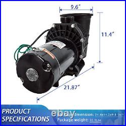 2HP in/Above Ground Swimming Pool Pump Self Primming For Hayward with Drain Plug