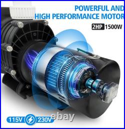 2.0 HP Pool Pump, 8000 GPH above Ground, 115V/230V Dual Voltage, Swimming with S 2.0 HP Pool Pump, 8000 GPH above Ground, 115V/230V Dual Voltage, Swimming with S