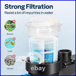 2.5HP Self Primming Swimming Pool Pump 8880 GPH withTimer for in/Above Ground Pool 2.5HP Self Primming Swimming Pool Pump 8880 GPH withTimer for in/Above Ground Pool