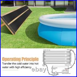 2.5 x20 ft Swimming Pool Heating Panels Solar Heater for Inground & Above Ground 2.5 x20 ft Swimming Pool Heating Panels Solar Heater for Inground & Above Ground