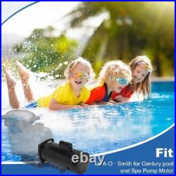 2 HP 3450 RPM 48Y Frame Square Flange 230V Swimming Pool Motor # USQ1202